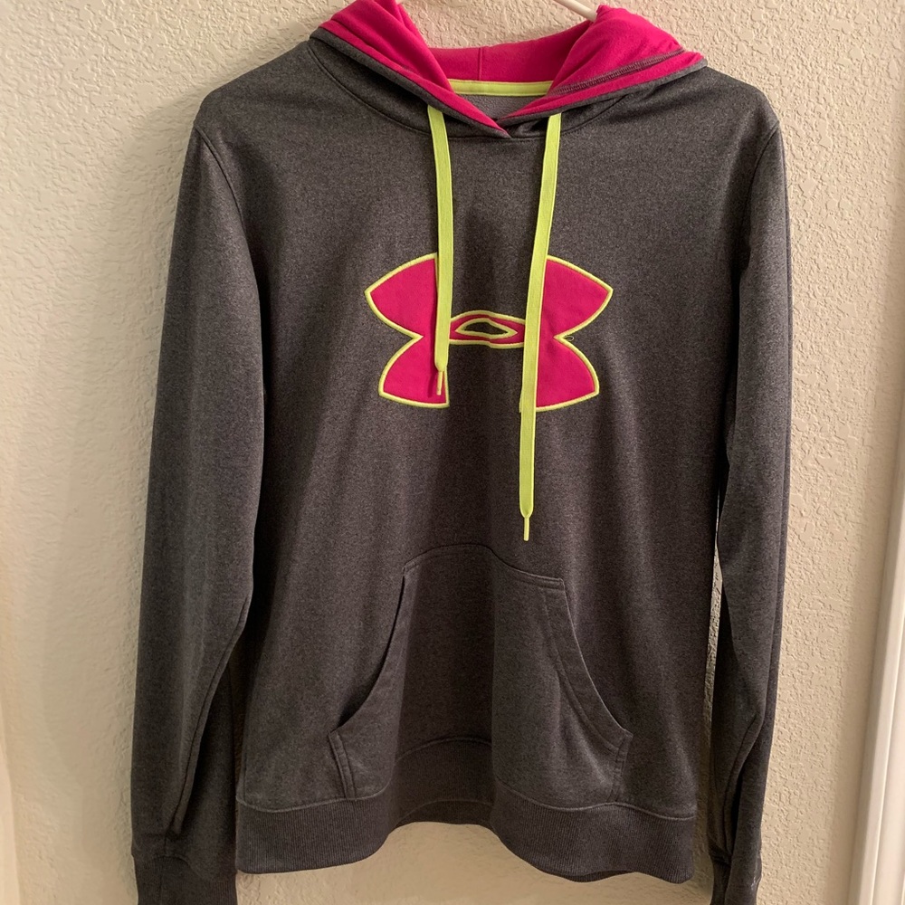 Under Armour logo hoodie Gray